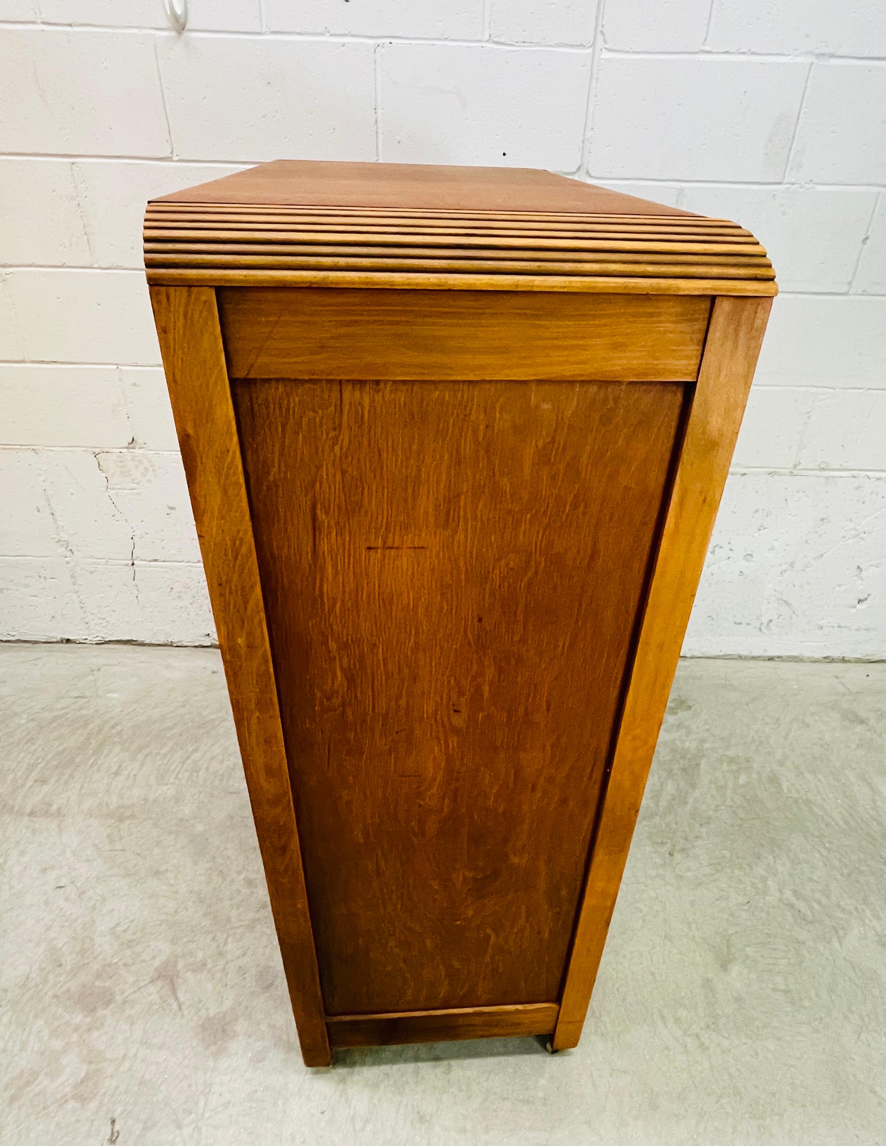 Art Deco Waterfall Style Tall Dresser 2