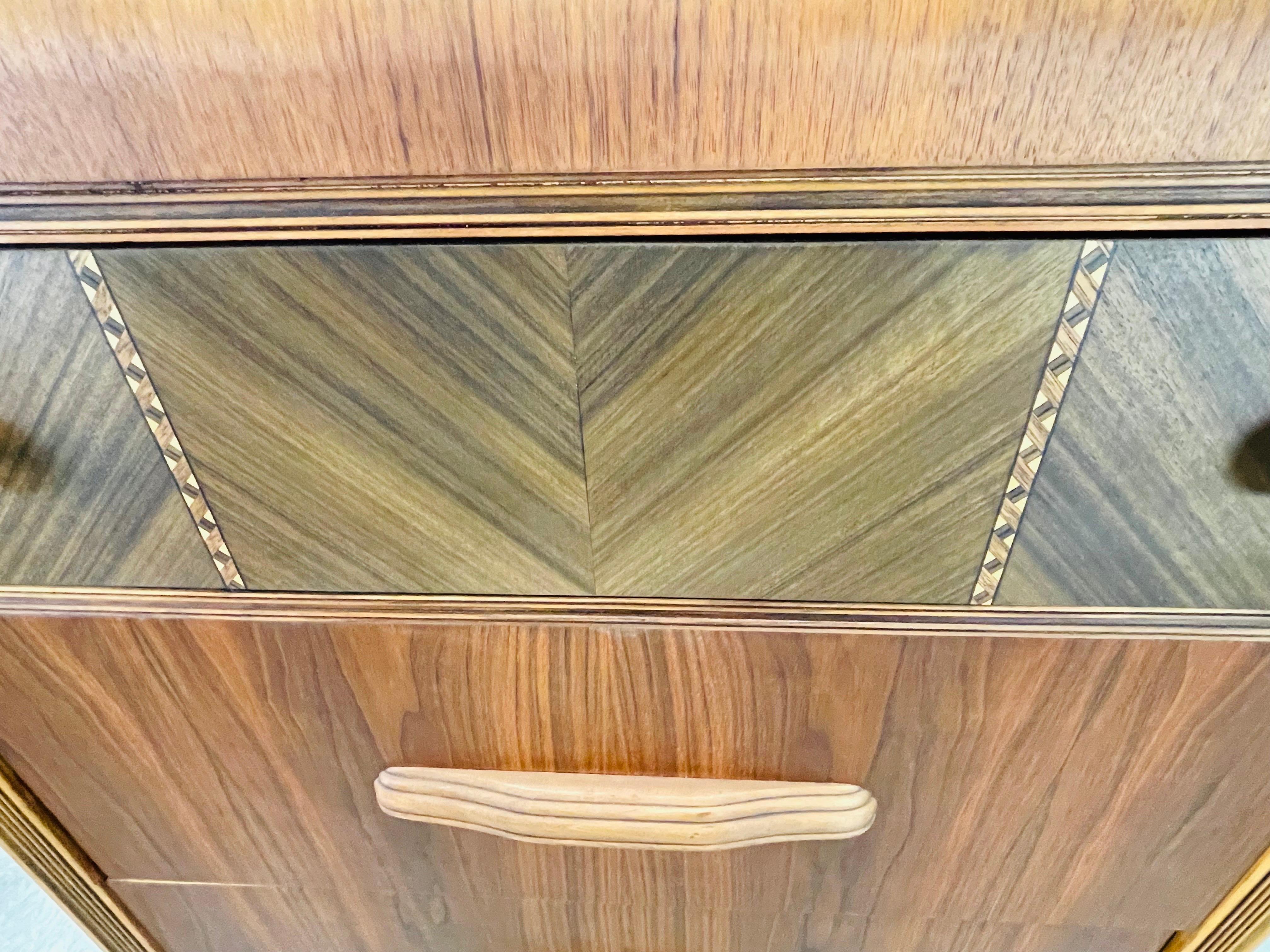 Art Deco Waterfall Style Tall Dresser 3