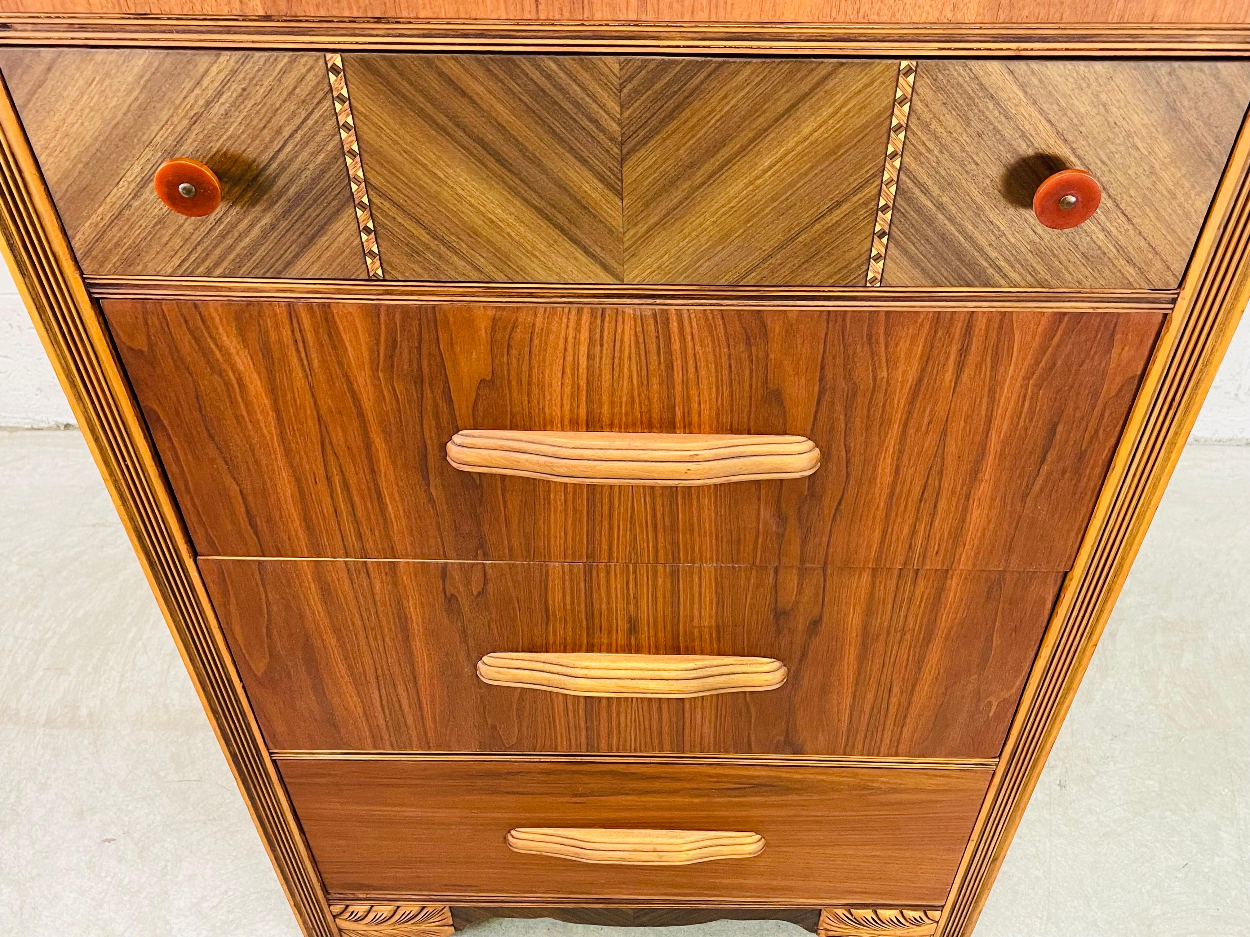art deco tall dresser