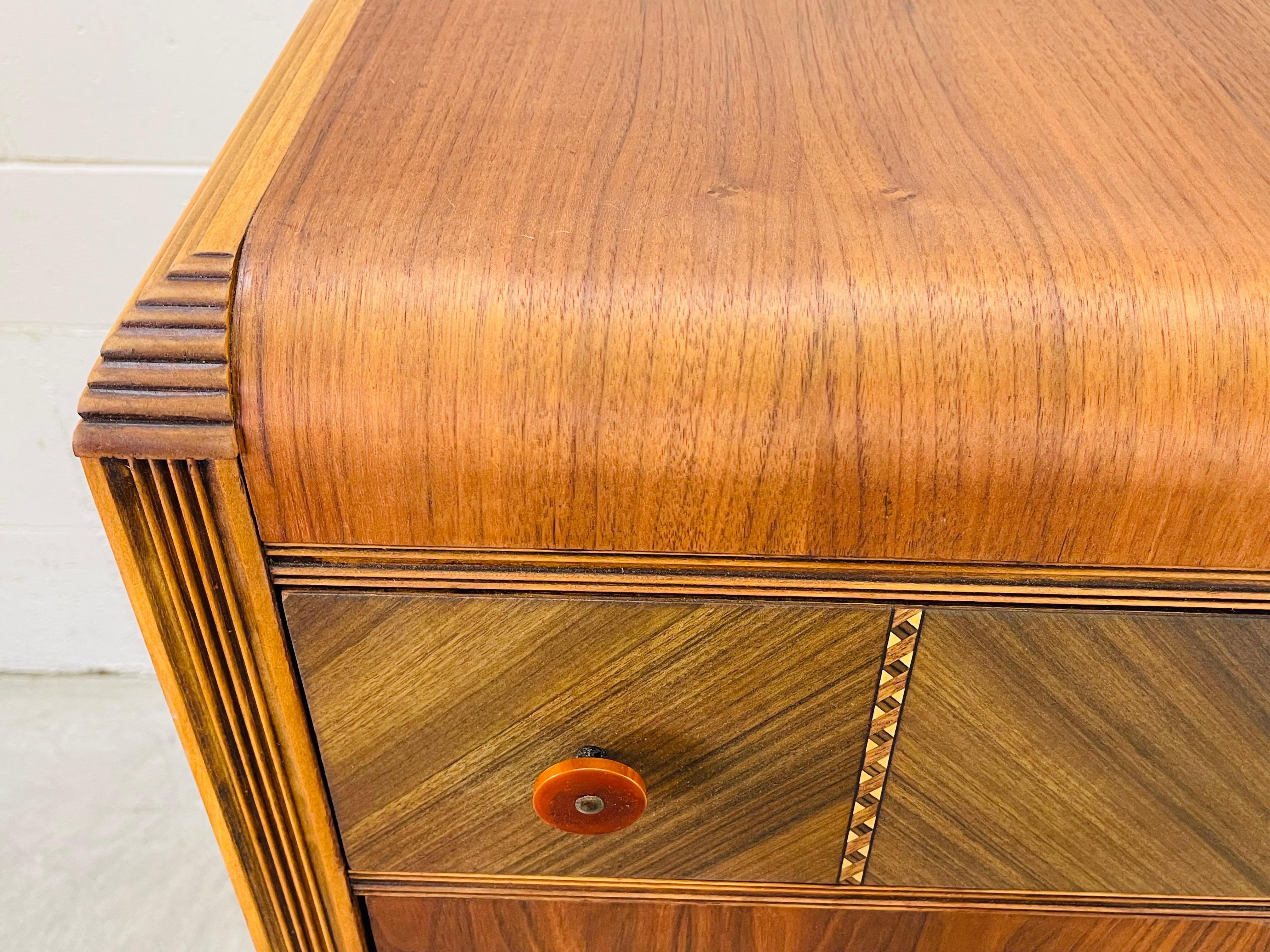 art deco waterfall dresser