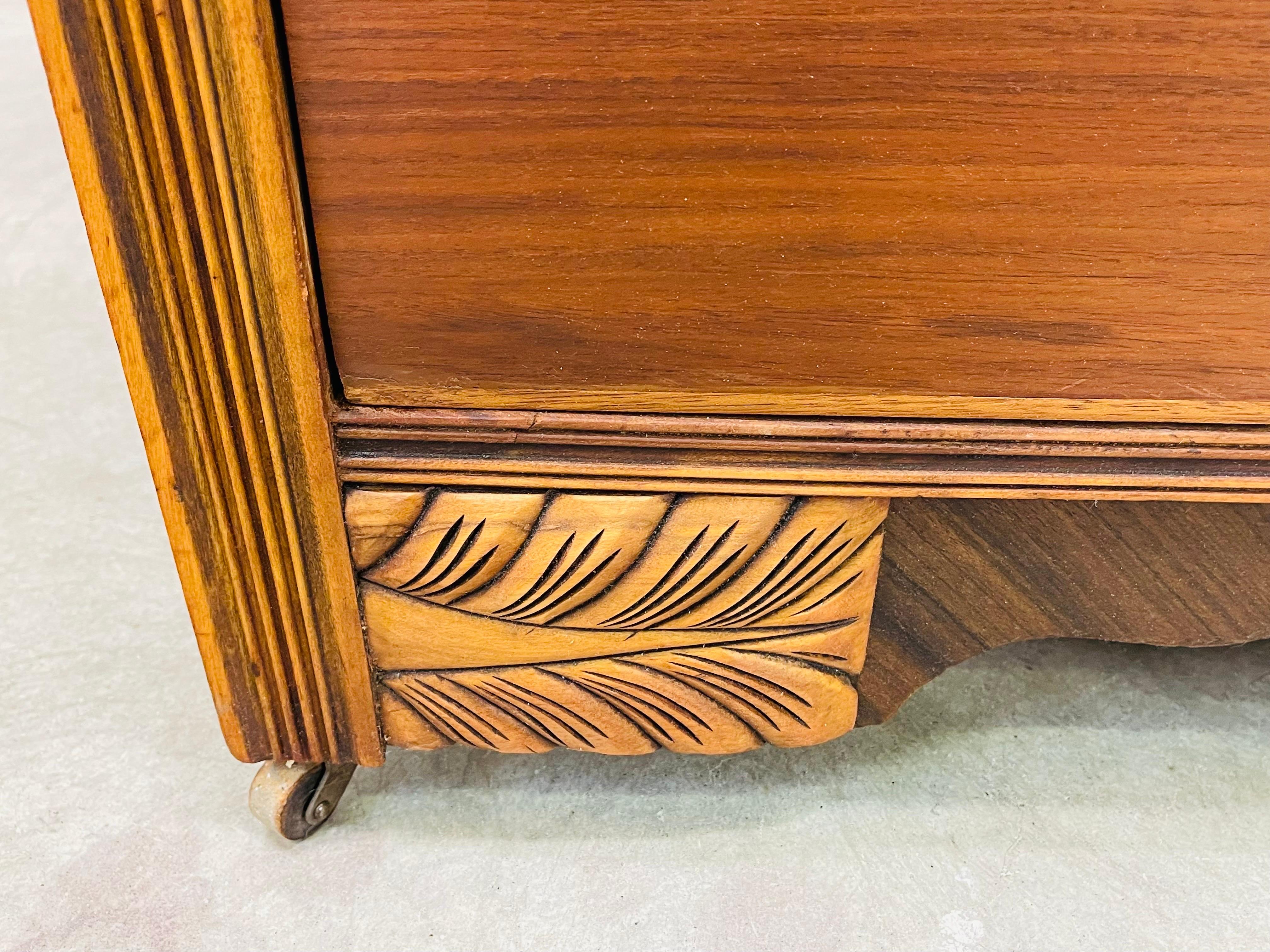 Bakelite Art Deco Waterfall Style Tall Dresser