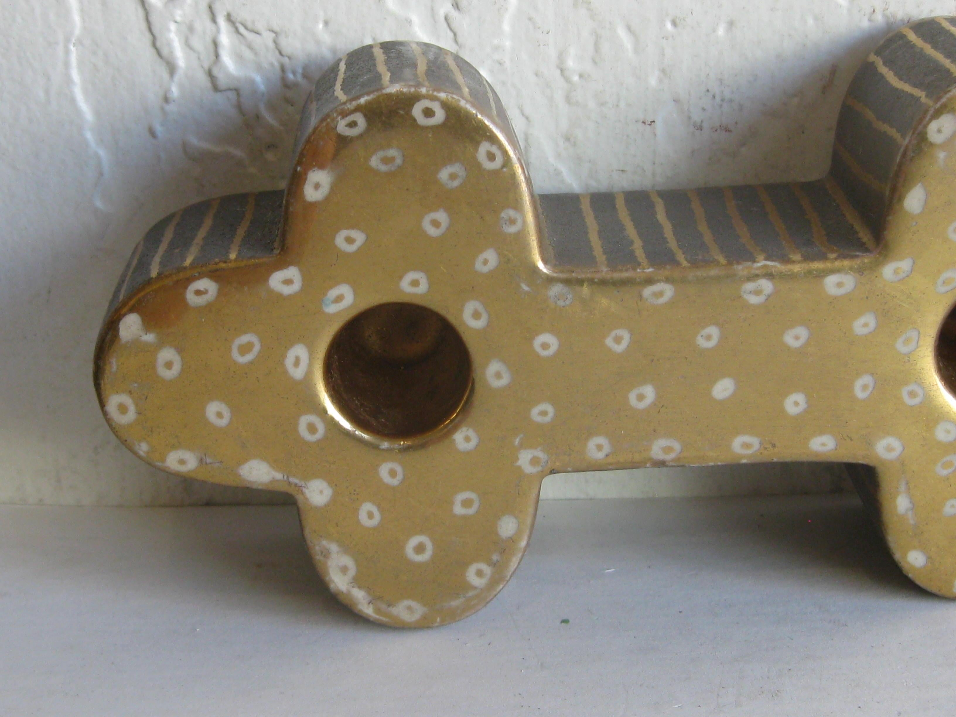 Portacandele Art Deco Waylande Gregory Studio Art Pottery in vendita 5