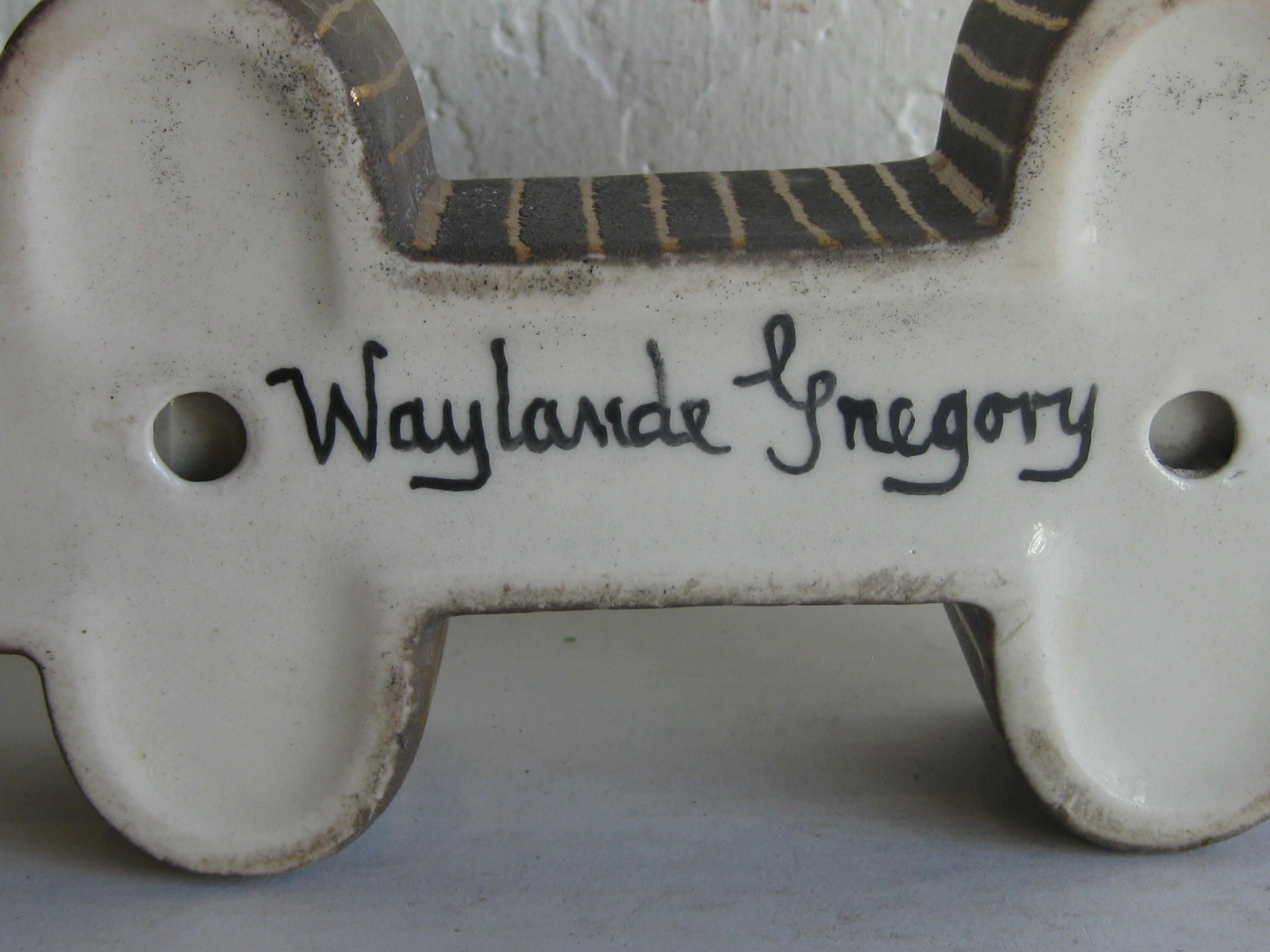 Bougeoir façon bougeoir Art Déco Waylande Gregory Studio en poterie d'art en vente 12