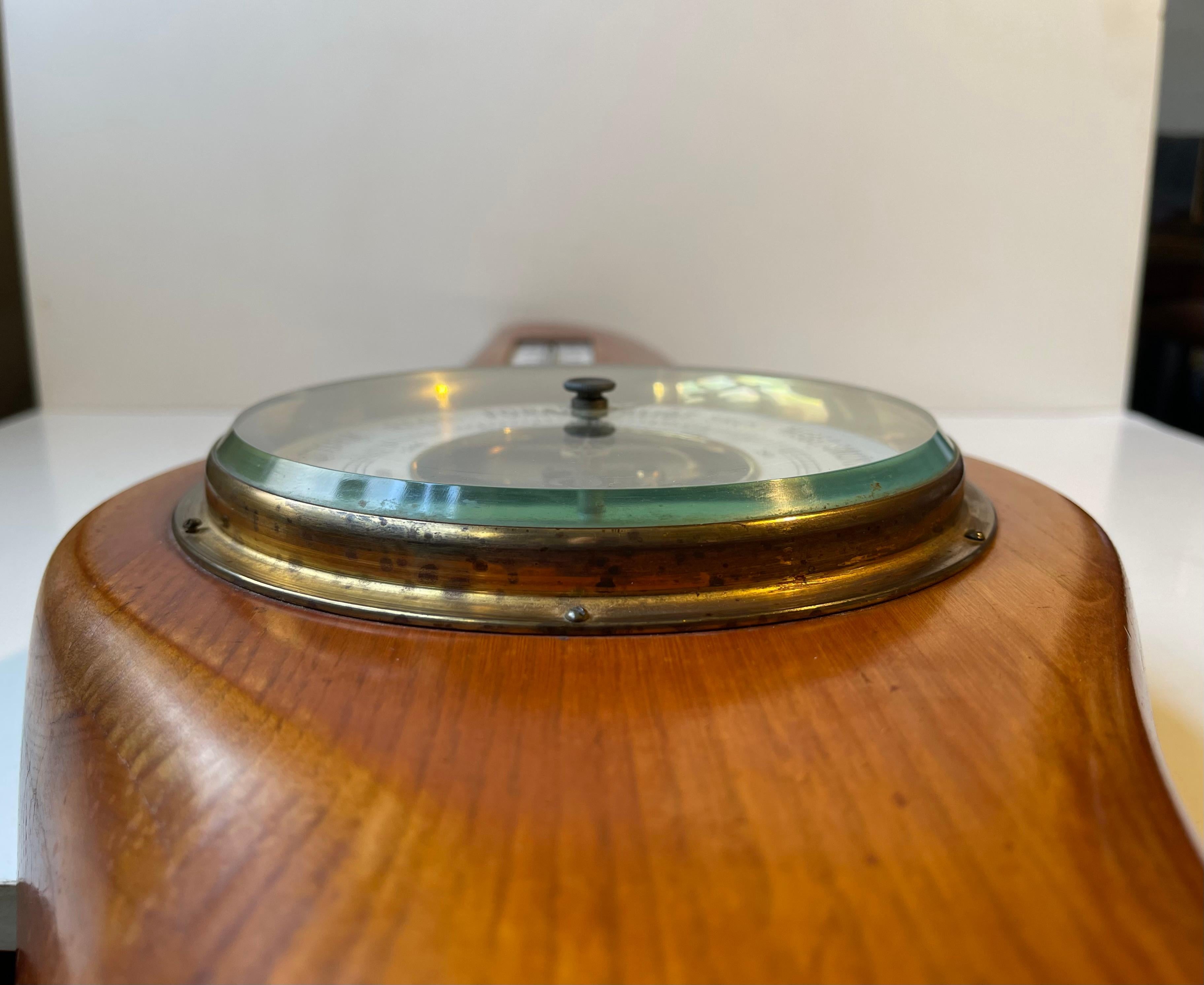 Station météo Art déco fabriquée à partir d'un hélicoptère d'avion en bois, années 1930 en vente 3
