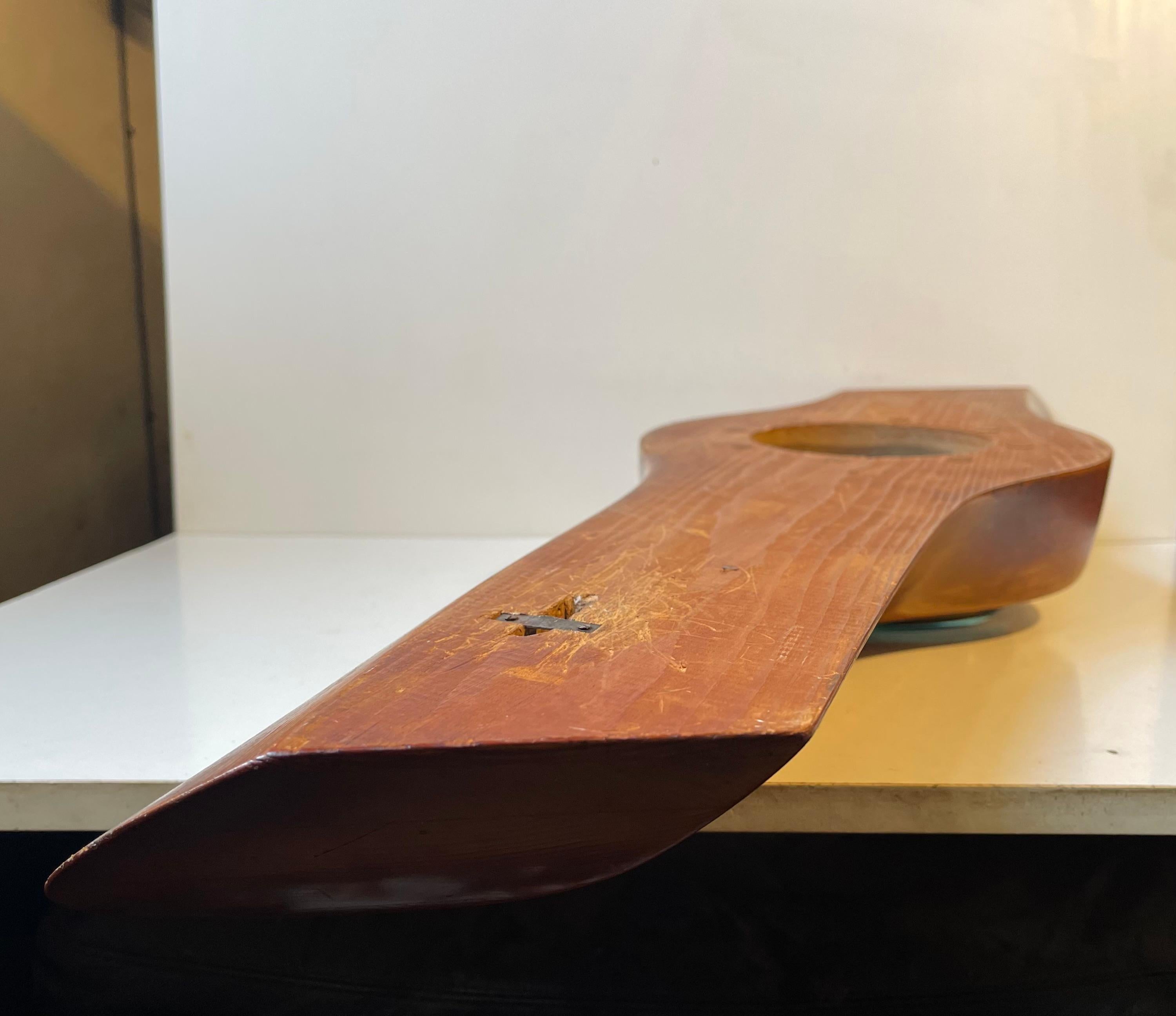Station météo Art déco fabriquée à partir d'un hélicoptère d'avion en bois, années 1930 en vente 4