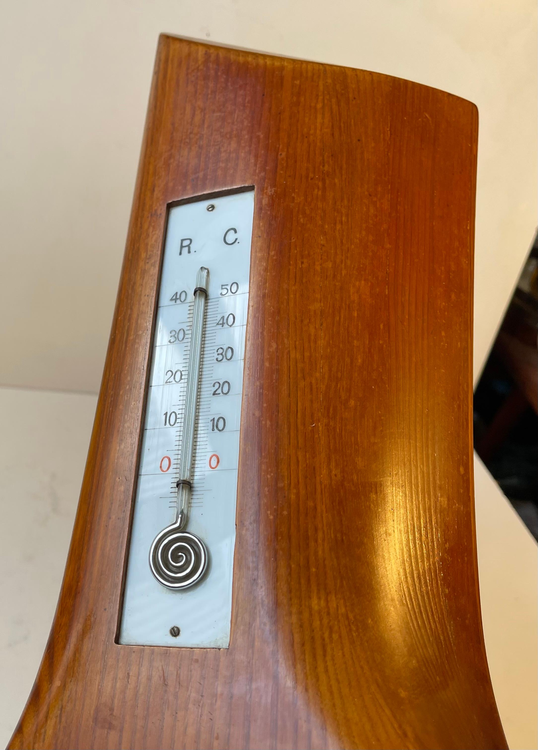 Station météo Art déco fabriquée à partir d'un hélicoptère d'avion en bois, années 1930 en vente 5