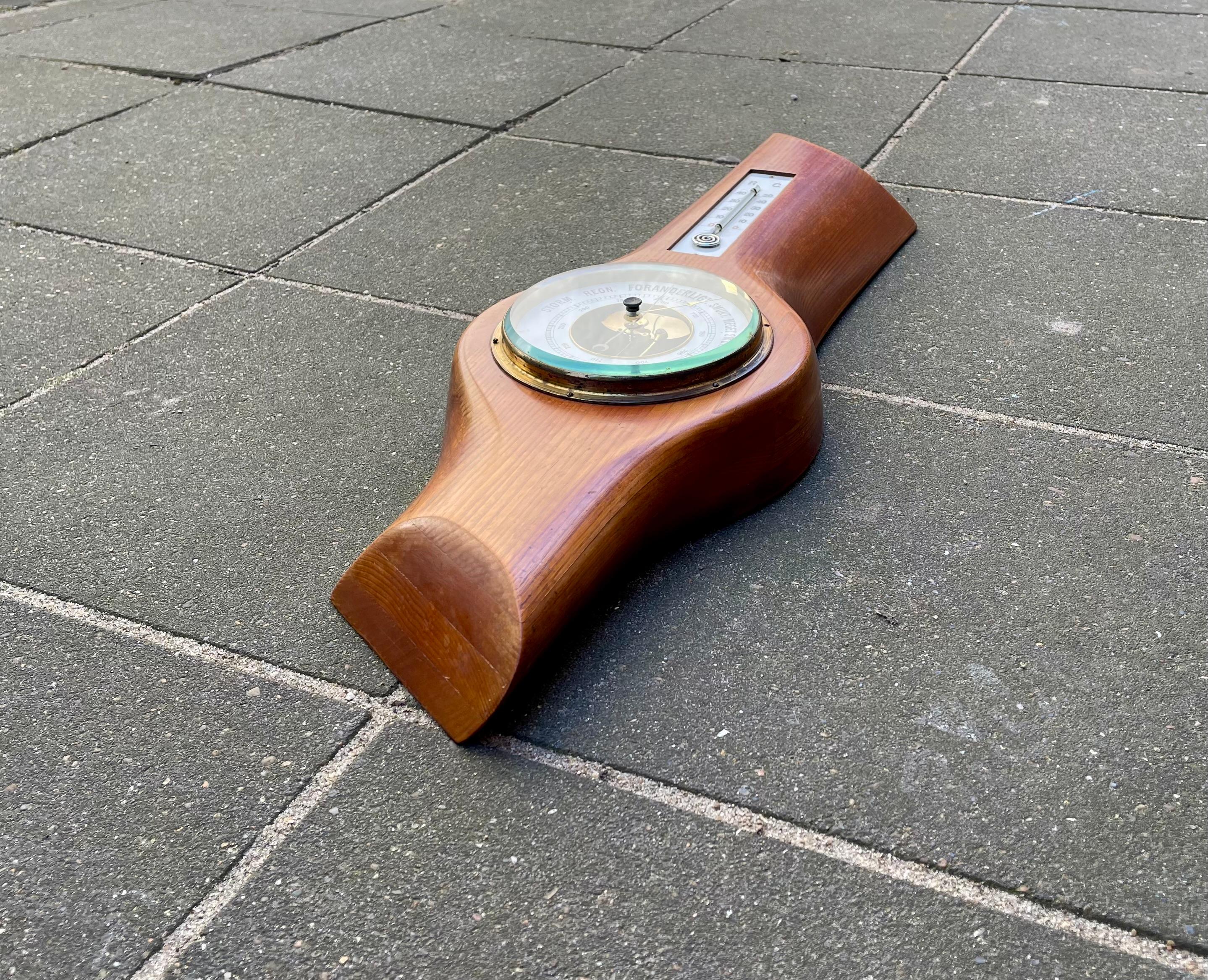 Station météo Art déco fabriquée à partir d'un hélicoptère d'avion en bois, années 1930 Bon état - En vente à Esbjerg, DK