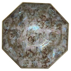 Art Deco Wedgwood Celestial Chinese Dragon Lustre Ware Bowl Centerpiece, 1920s