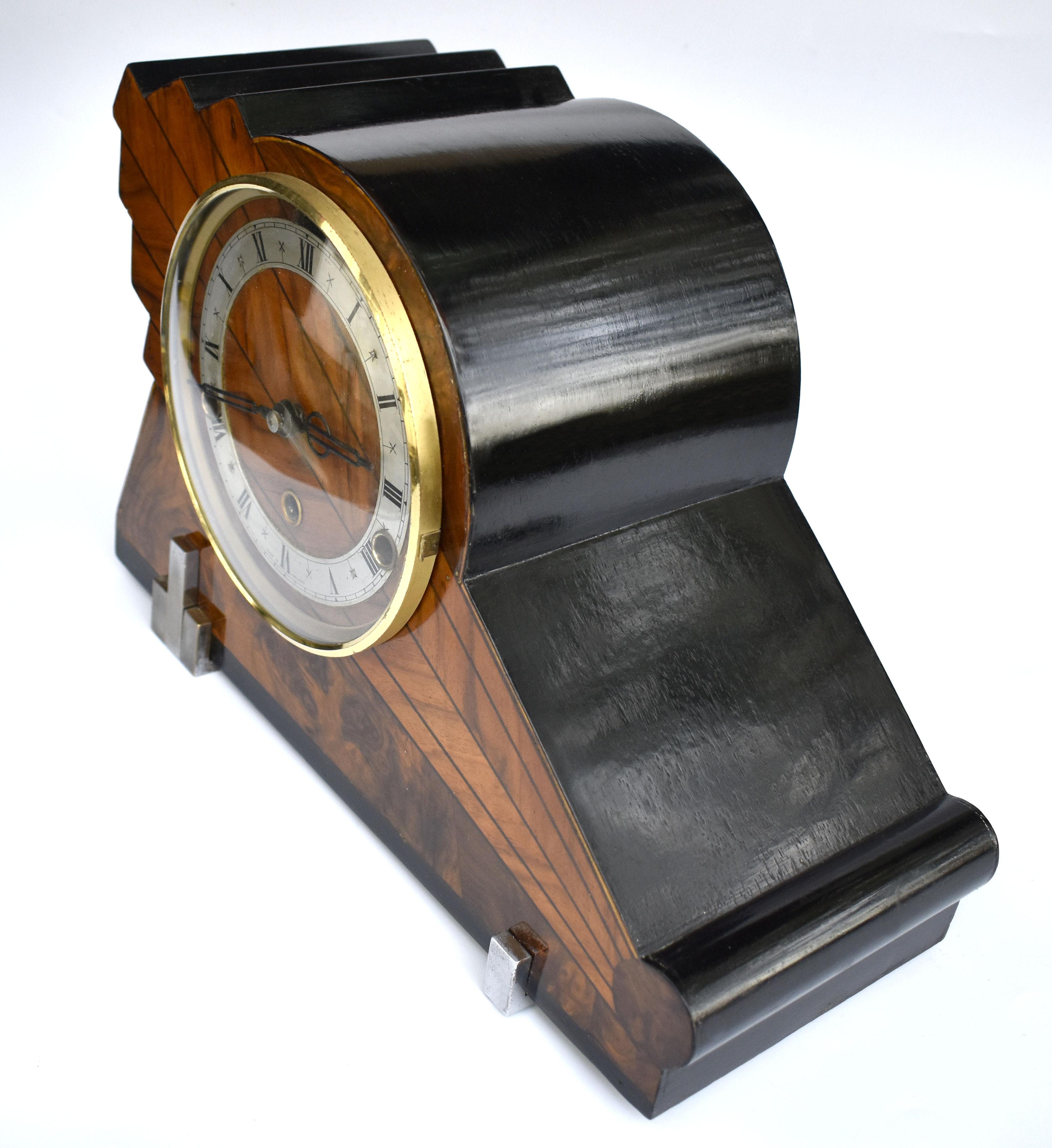 Art Deco Westminster Chime Mantle Clock, c1930 1