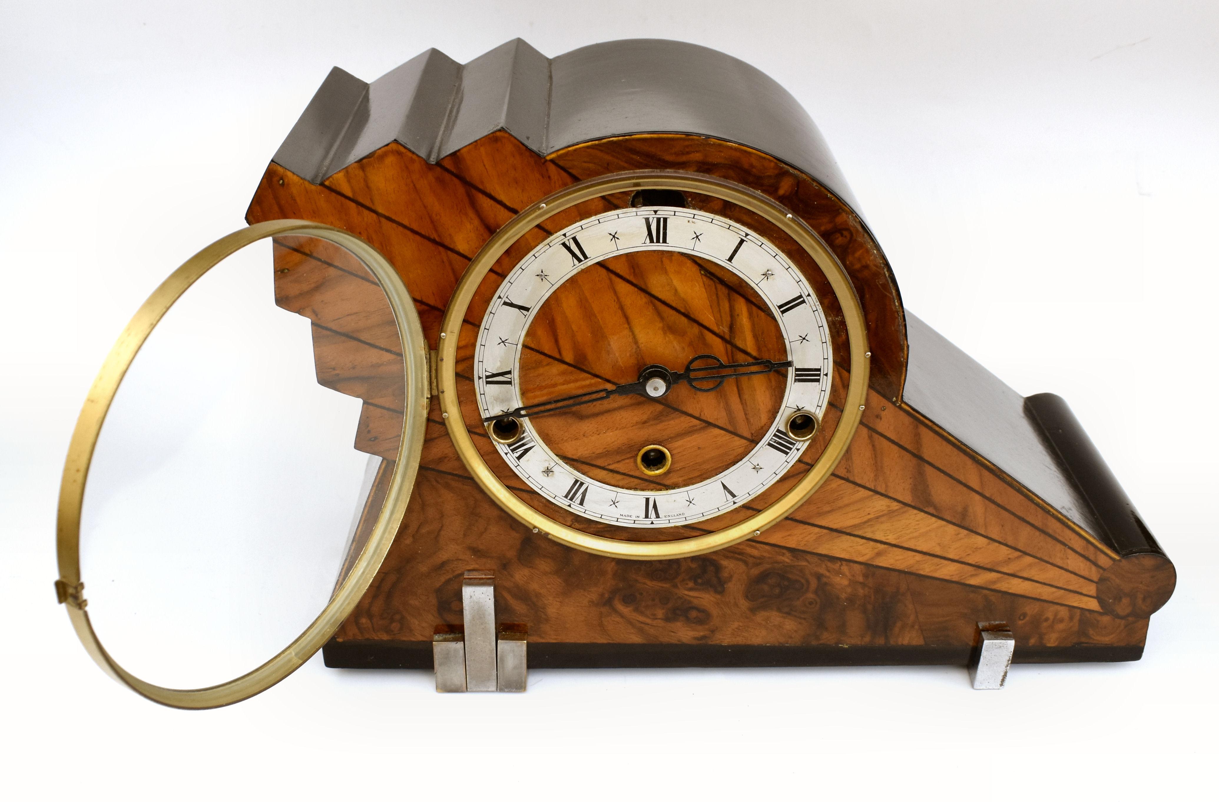 Art Deco Westminster Chime Mantle Clock, c1930 2