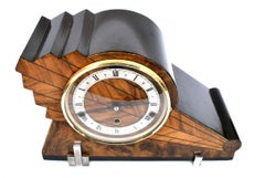 Reloj de manto con carillón Westminster Art Déco, inglés, c1930