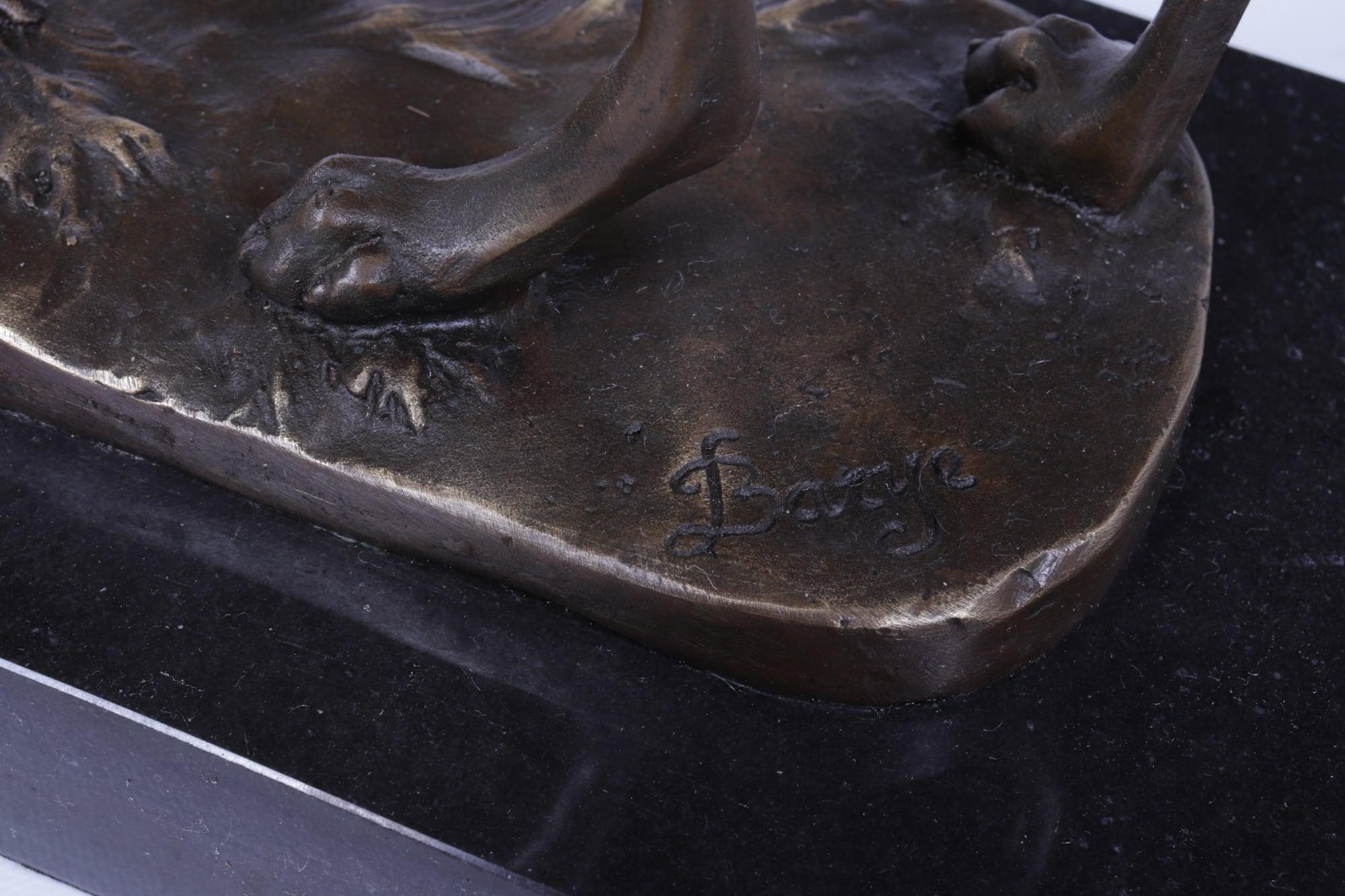 Art-déco-Whippet-Skulptur aus Bronze von Bayre im Angebot 1