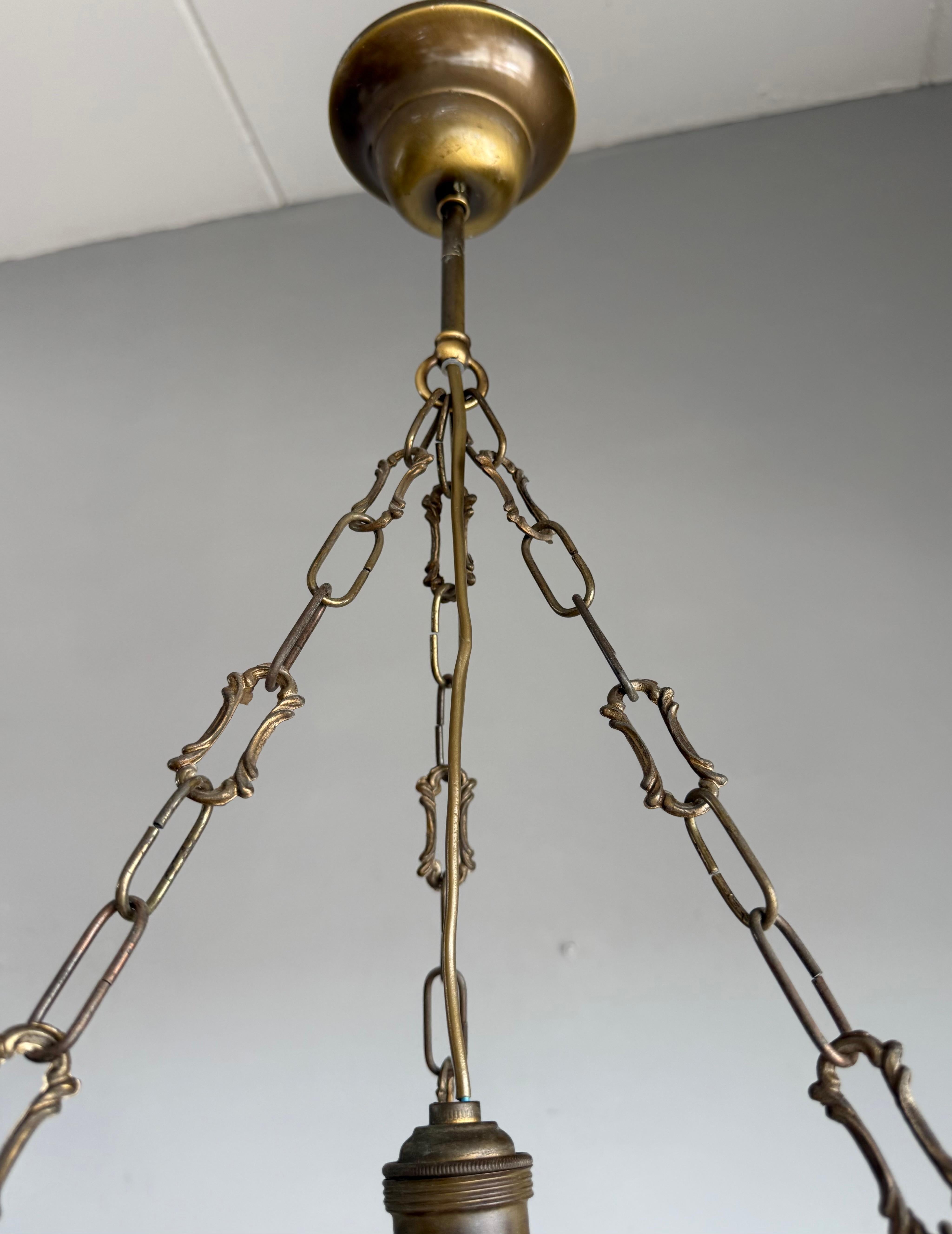 Art Deco White and Black and Whiter Veins & Patches Alabaster Pendant Chandelier For Sale 8