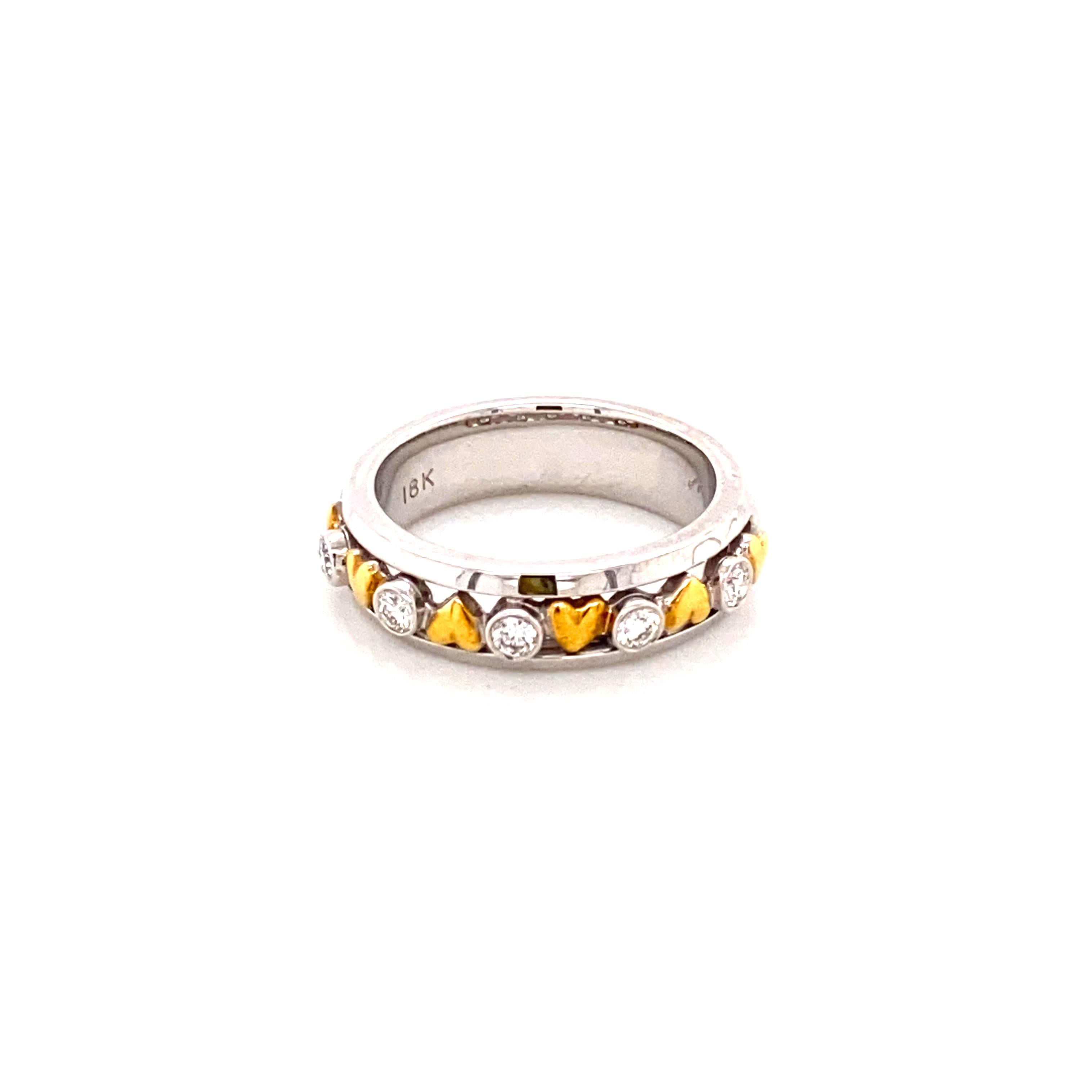 Round Cut Art Deco Style White Diamond and 18 Karat/22 Karat Gold Engagement Ring For Sale