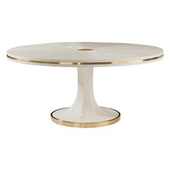 Tavolo da pranzo bianco Art Deco