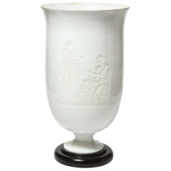 Art Deco Porcelain Table Uplight with Greco Roman Figures by Nymphenburg