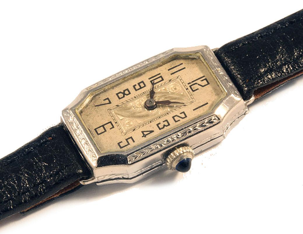 Art Deco Weißgold gefüllte Damen-Handuhr, gefüllt, gewartet,  c1929 im Zustand „Gut“ in Westward ho, GB