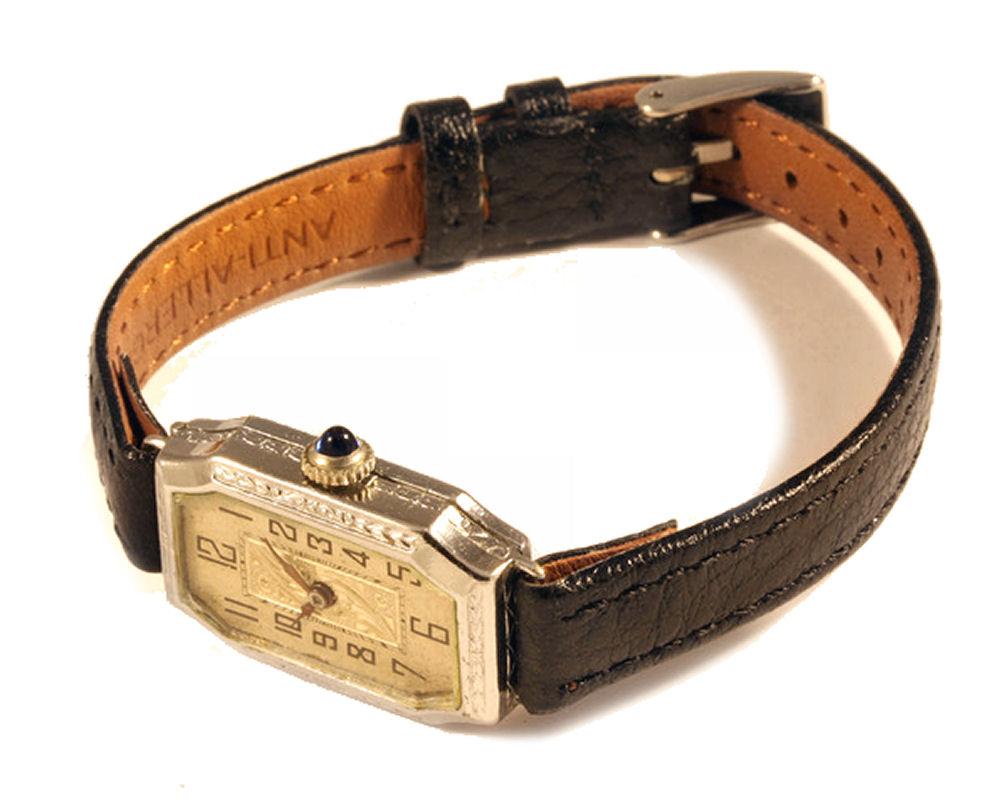 Art Deco Weißgold gefüllte Damen-Handuhr, gefüllt, gewartet,  c1929 2