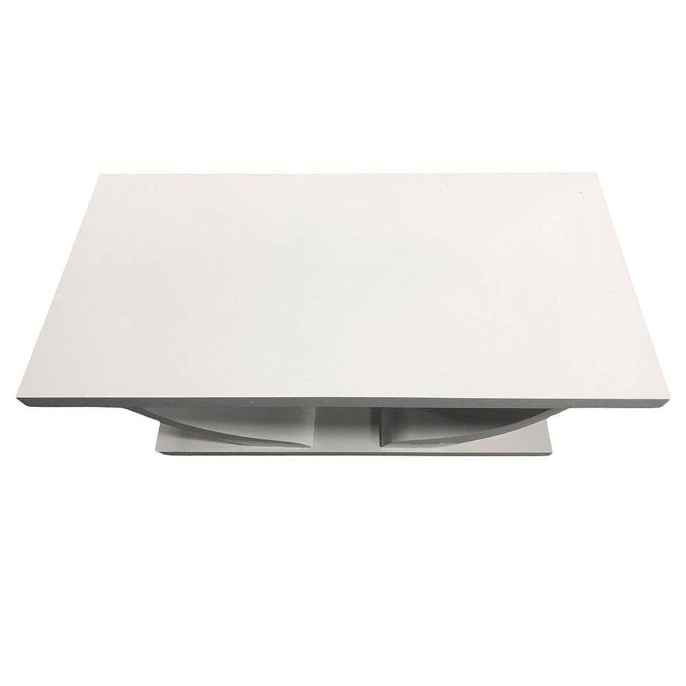 Américain Table basse Art Déco à 2 niveaux en acajou blanc de Gilbert Rohde pour Brown Saltman en vente