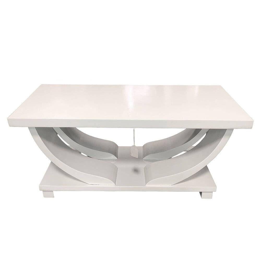 Table basse Art Déco à 2 niveaux en acajou blanc de Gilbert Rohde pour Brown Saltman Excellent état - En vente à Van Nuys, CA