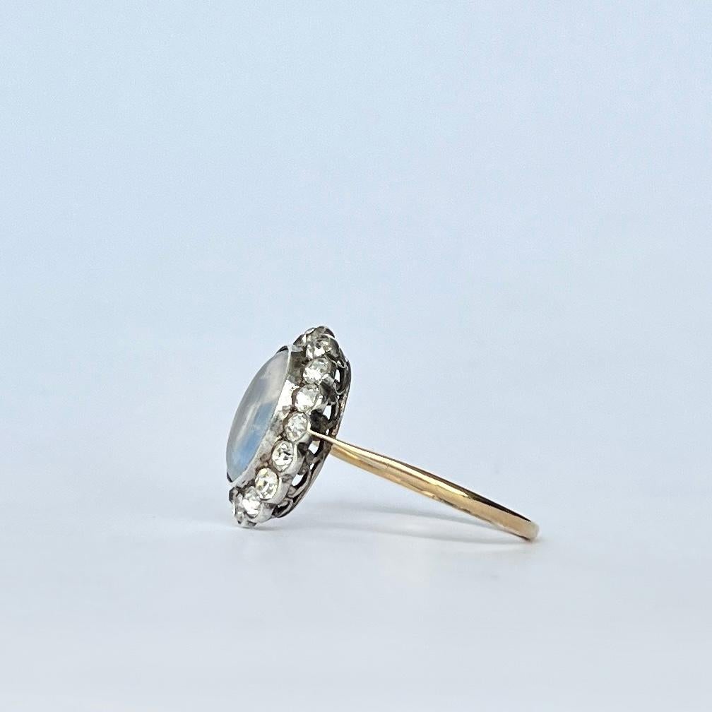antique white sapphire ring