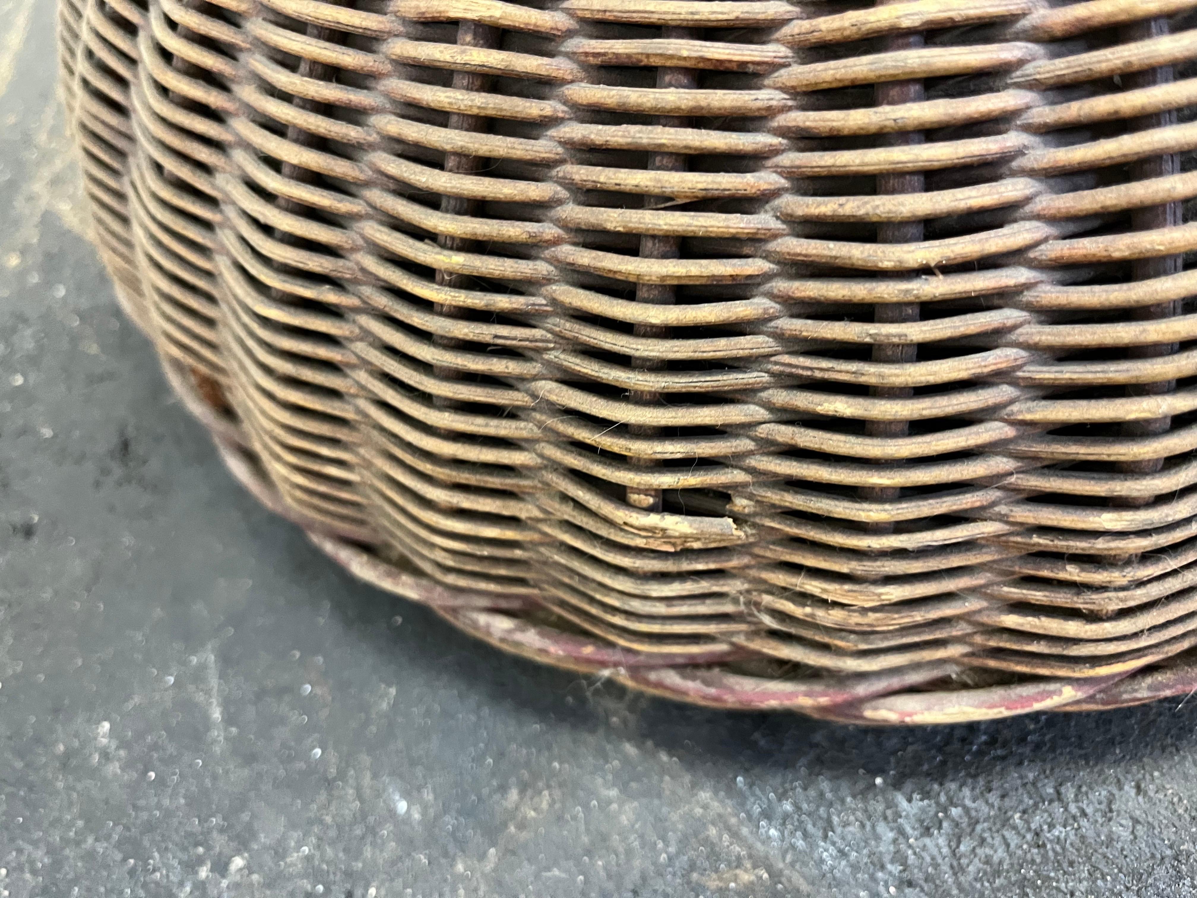 Art Deco Wicker Floor Lamp For Sale 5