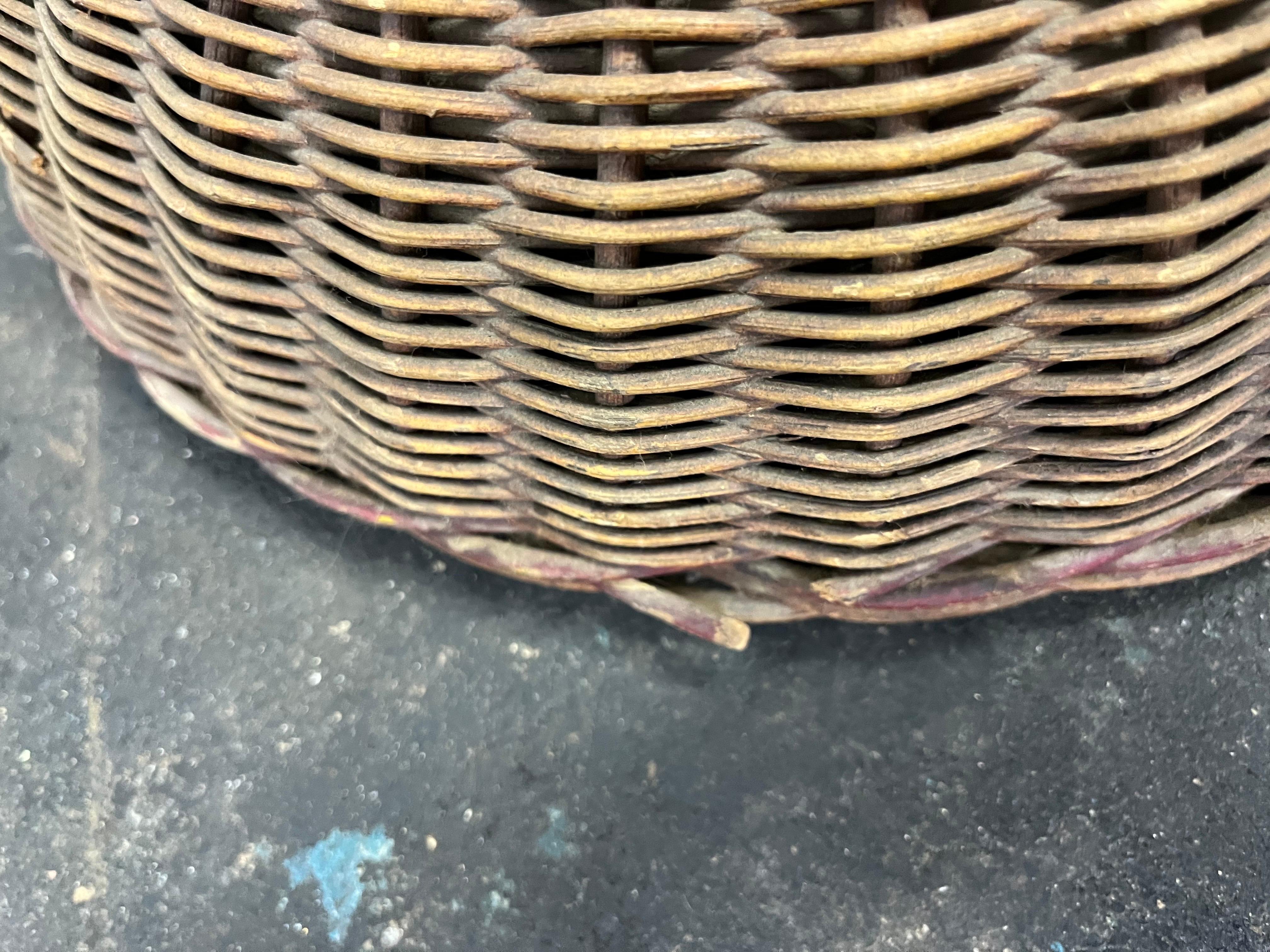 Art Deco Wicker Floor Lamp For Sale 4