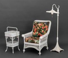 Ensemble trois pièces en osier Art Déco Circa 1920 Américain