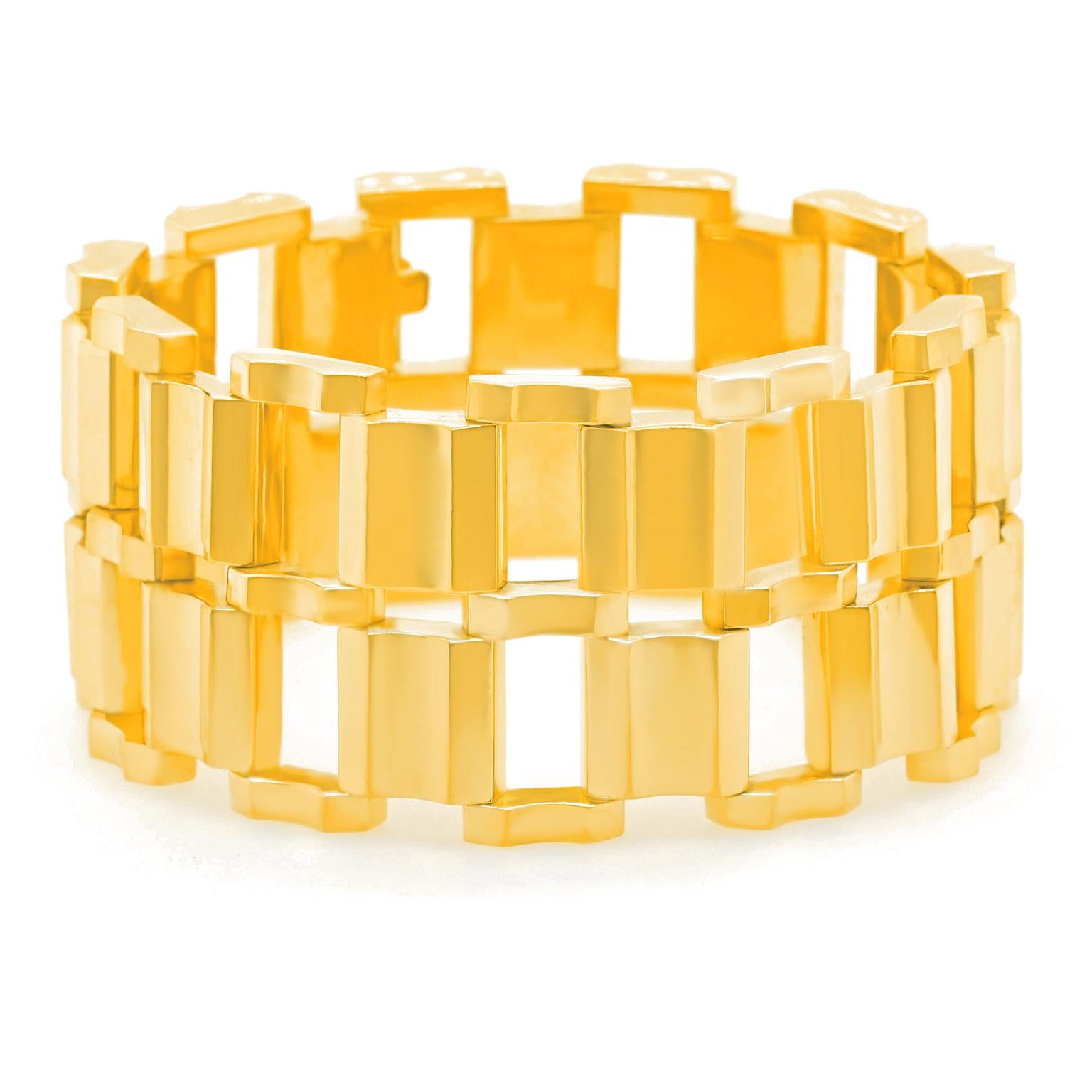 art deco gold bracelet