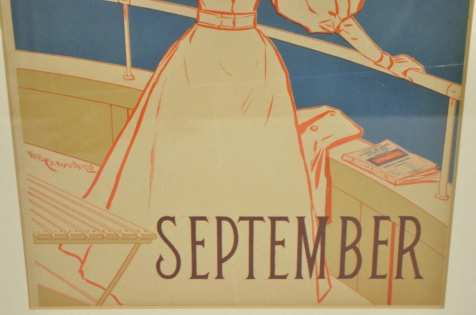 Glass Art Deco Will Carqueville Lippincott's 