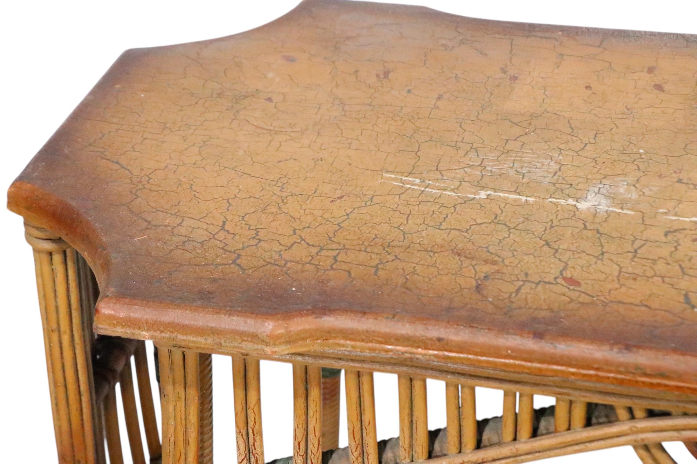 Console crayon en saule Art Déco par The Niagara Reedcraft Co. 1920/30s en vente 7