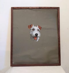 Art Deco Wire Haired Terrier Illustration