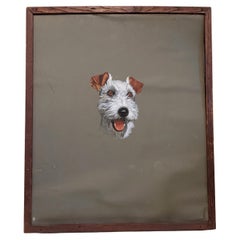 Vintage Art Deco Wire Haired Terrier Illustration