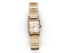 Art Deco Wittnauer Mens Wrist Watch Manual Antique 10K Gold Filled 1940's Vintag