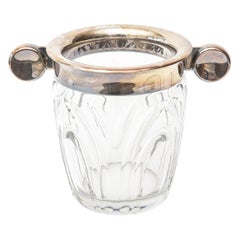 Art Deco WMF Crystal and Silver Plated Ice Bucket Champagne Bucket Barware