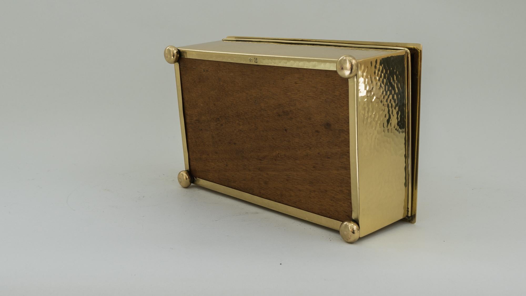 Art Deco WMF Hunting Motiv Jewelry Box, circa 1920s For Sale 1