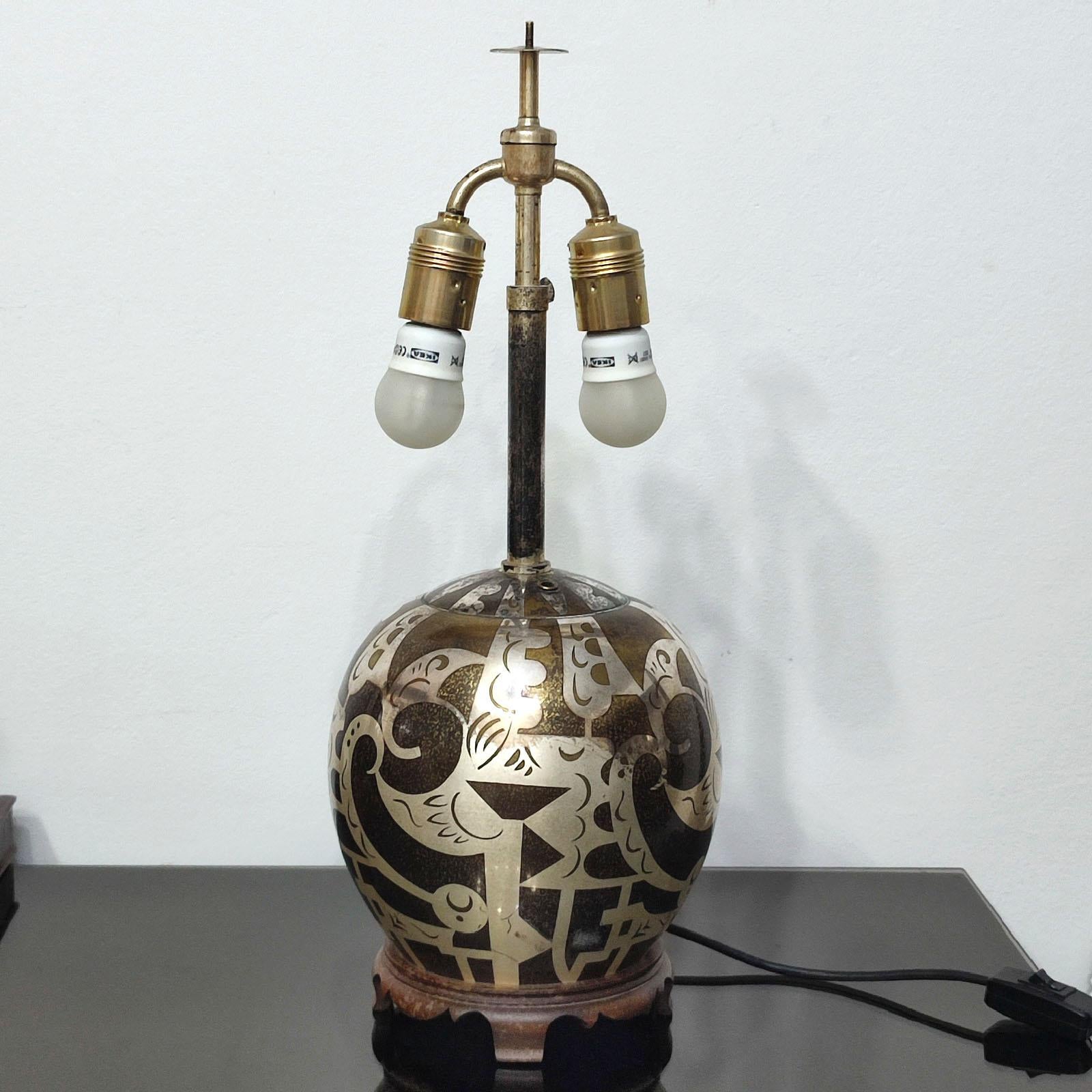 Allemand Lampe de bureau « Congo » Art Déco WMF Ikora Paul Haustein en vente