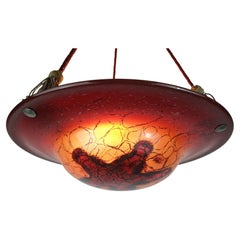 art deco WMF ikora PENDANT LIGHT ikoraglass 1930s avantgarde design