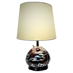 Art Deco WMF Paul Haustein "Ikora" Silver Lacquer on Bronze Table Lamp.