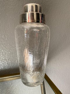 Art Deco WMF Silver-Plated and Glass Cocktail Shaker