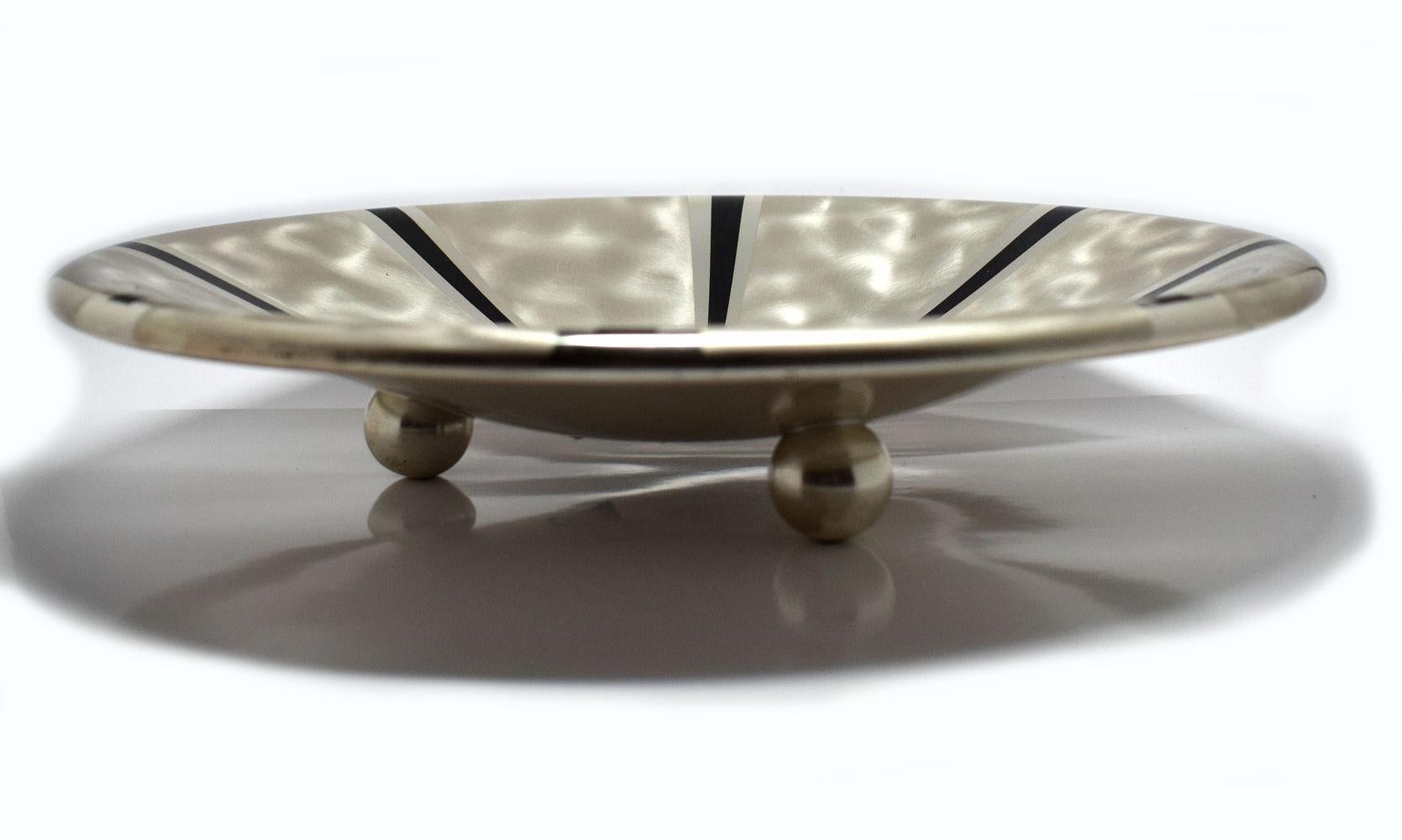 Art Deco Wmf Silver Plated Bowl In Good Condition For Sale In Devon, England