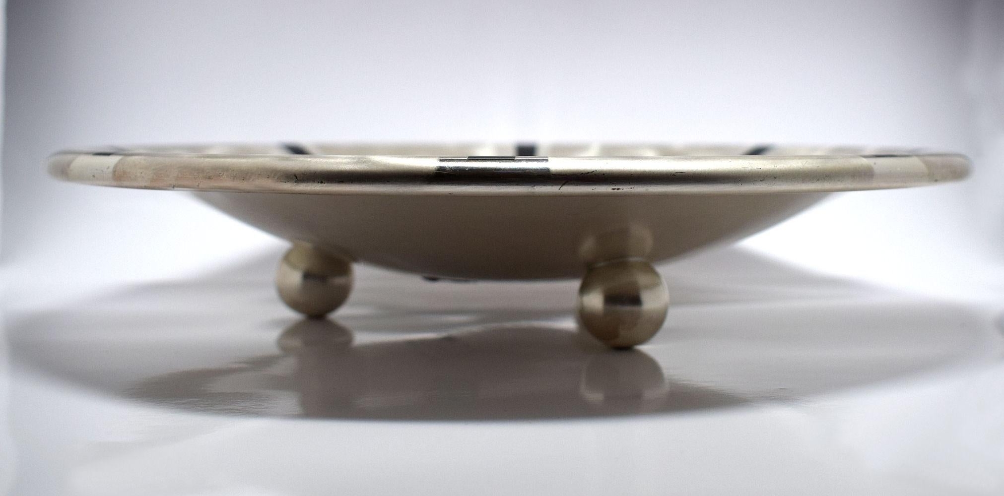 20th Century Art Deco Wmf Silver Plated Bowl For Sale