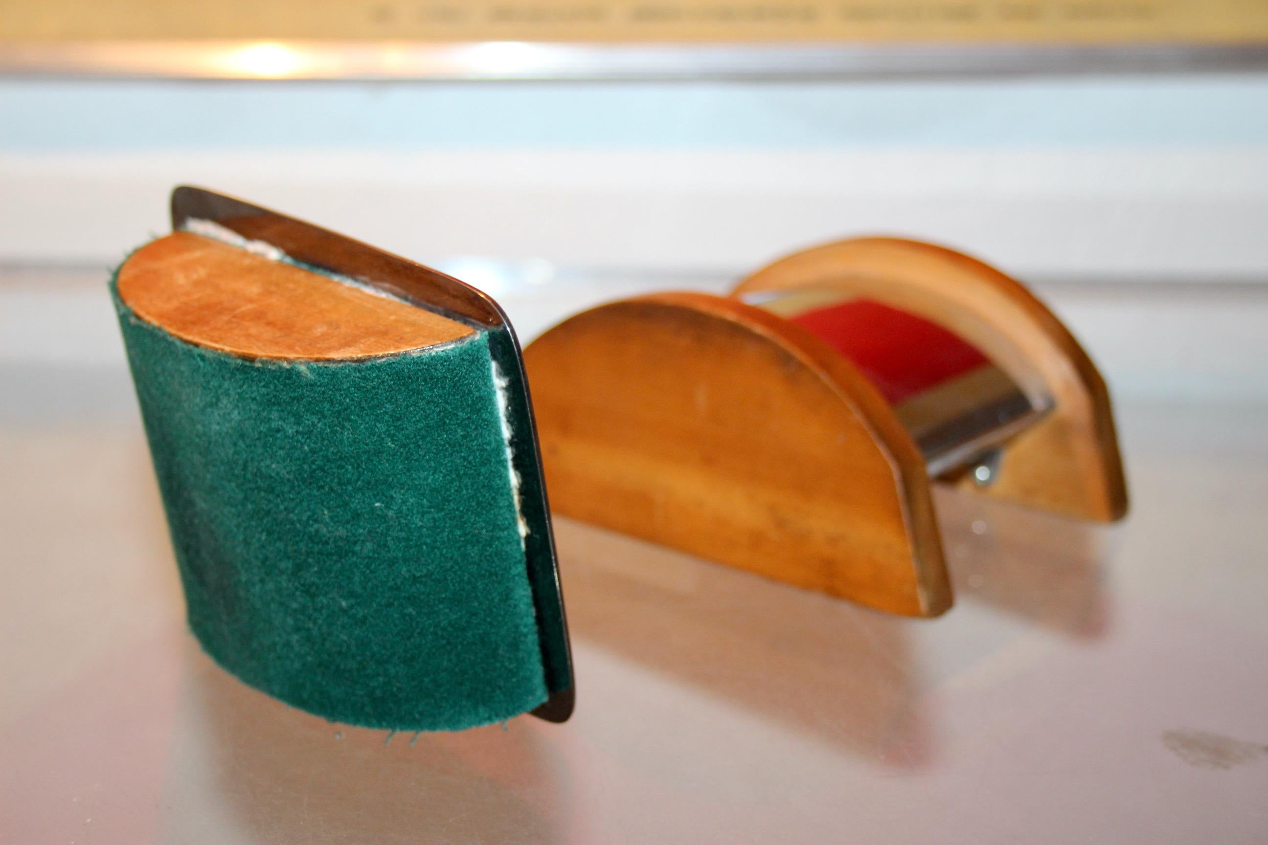 Art Deco Holz und Metall Schreibtisch Set im Angebot 6