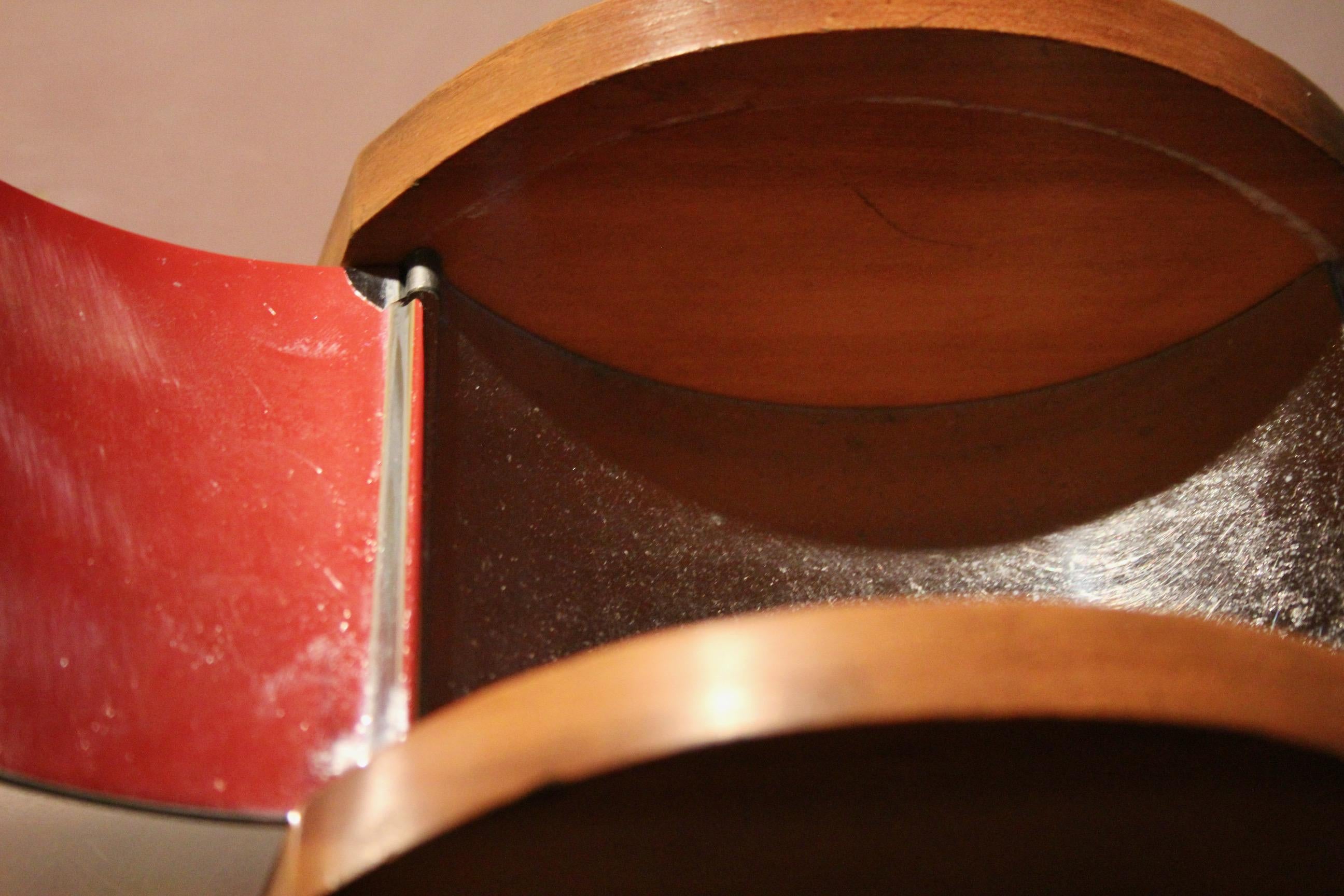 Art Deco Holz und Metall Schreibtisch Set im Zustand „Gut“ im Angebot in grand Lancy, CH