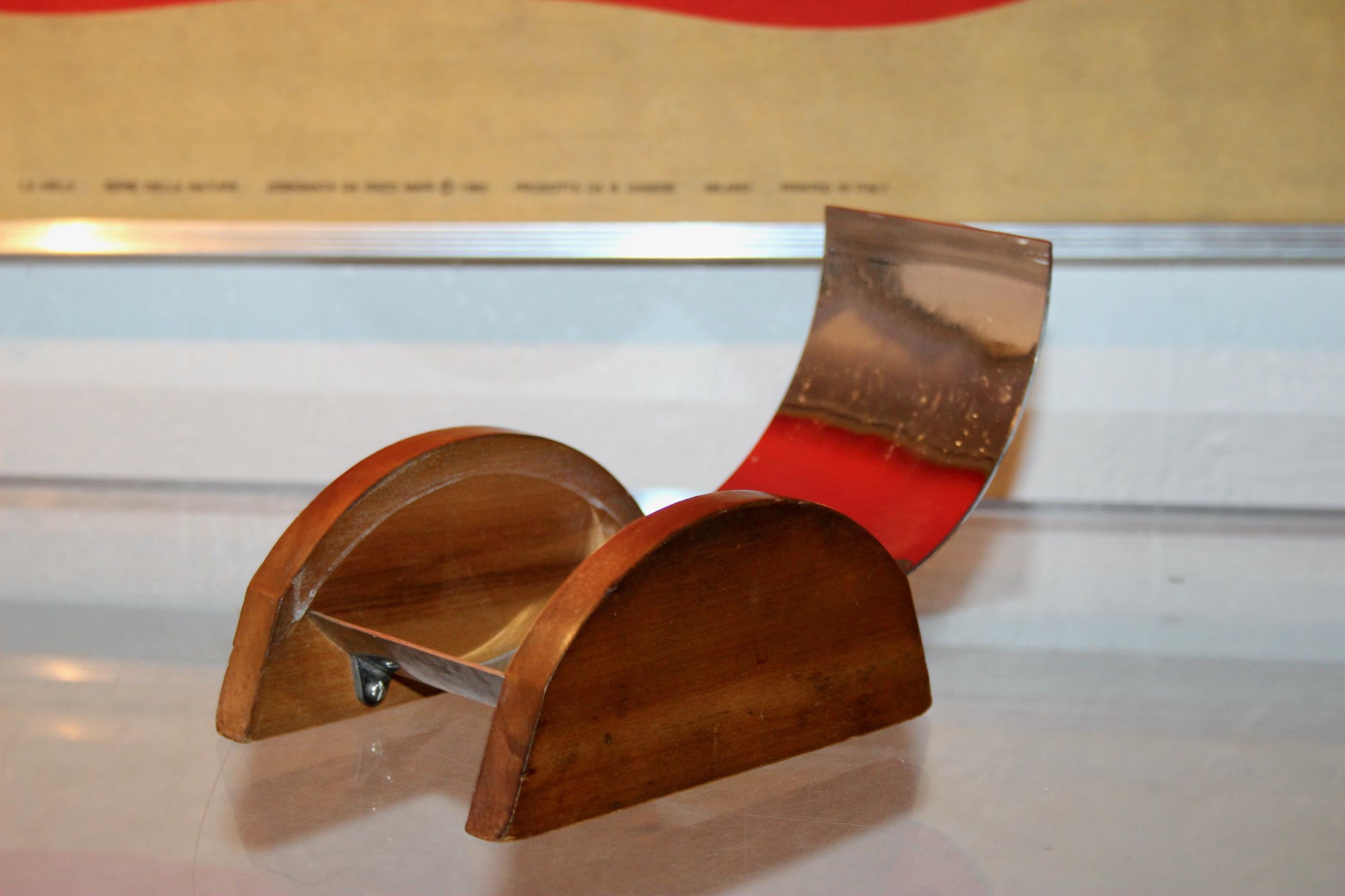 Art Deco Holz und Metall Schreibtisch Set im Angebot 1