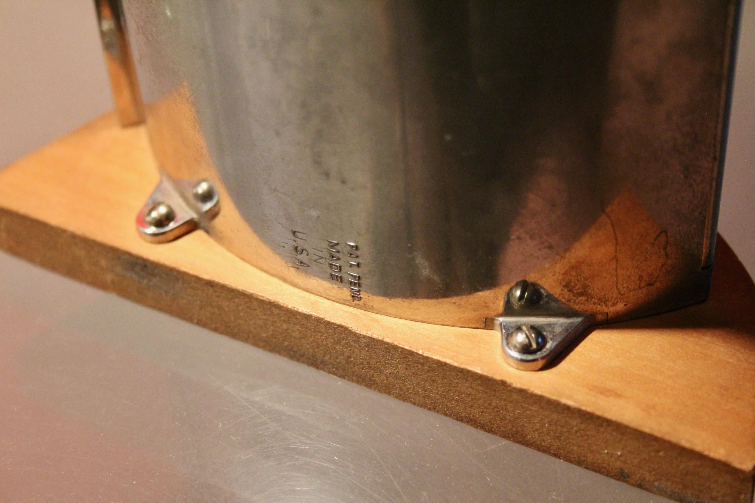 Art Deco Holz und Metall Schreibtisch Set im Angebot 2