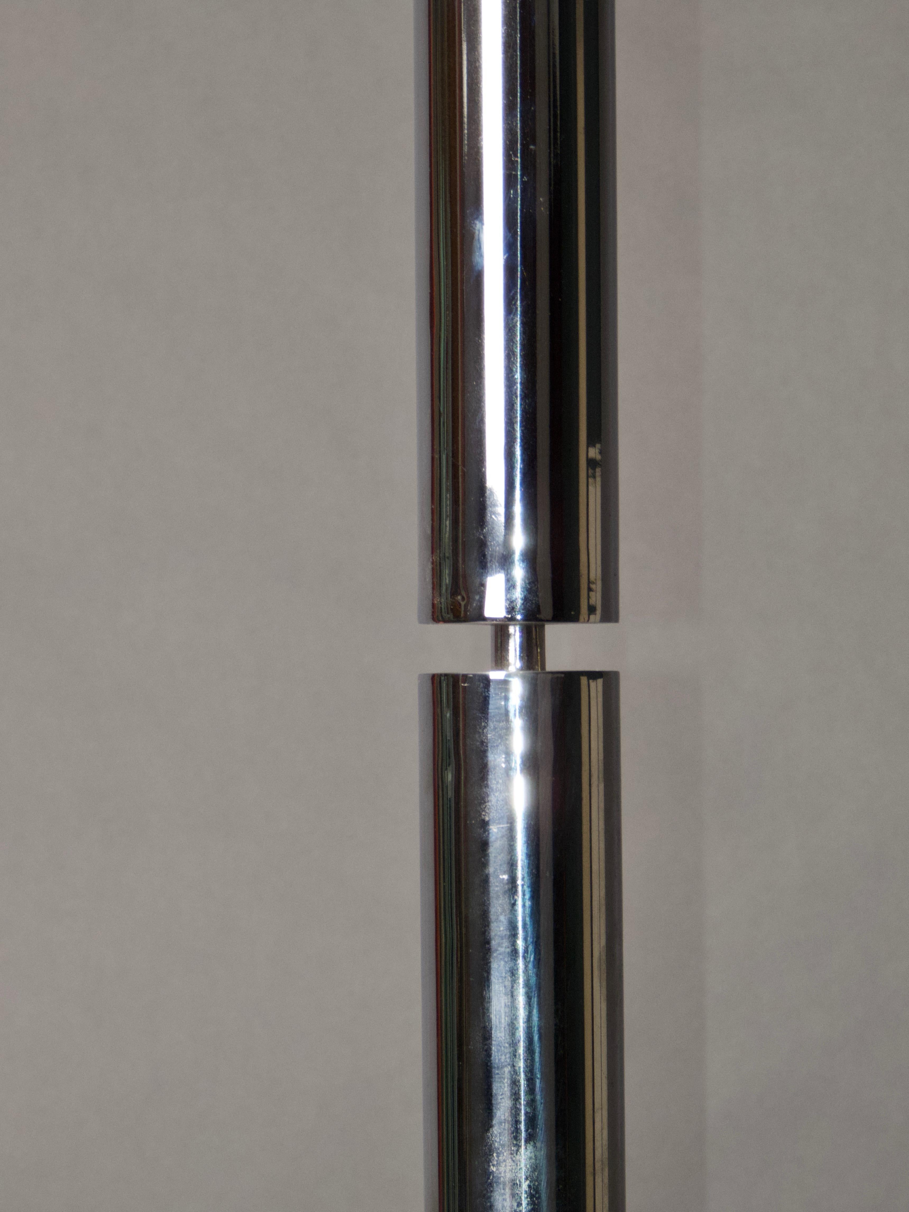 Lampada da terra in legno e metallo in stile Art Déco in vendita 2