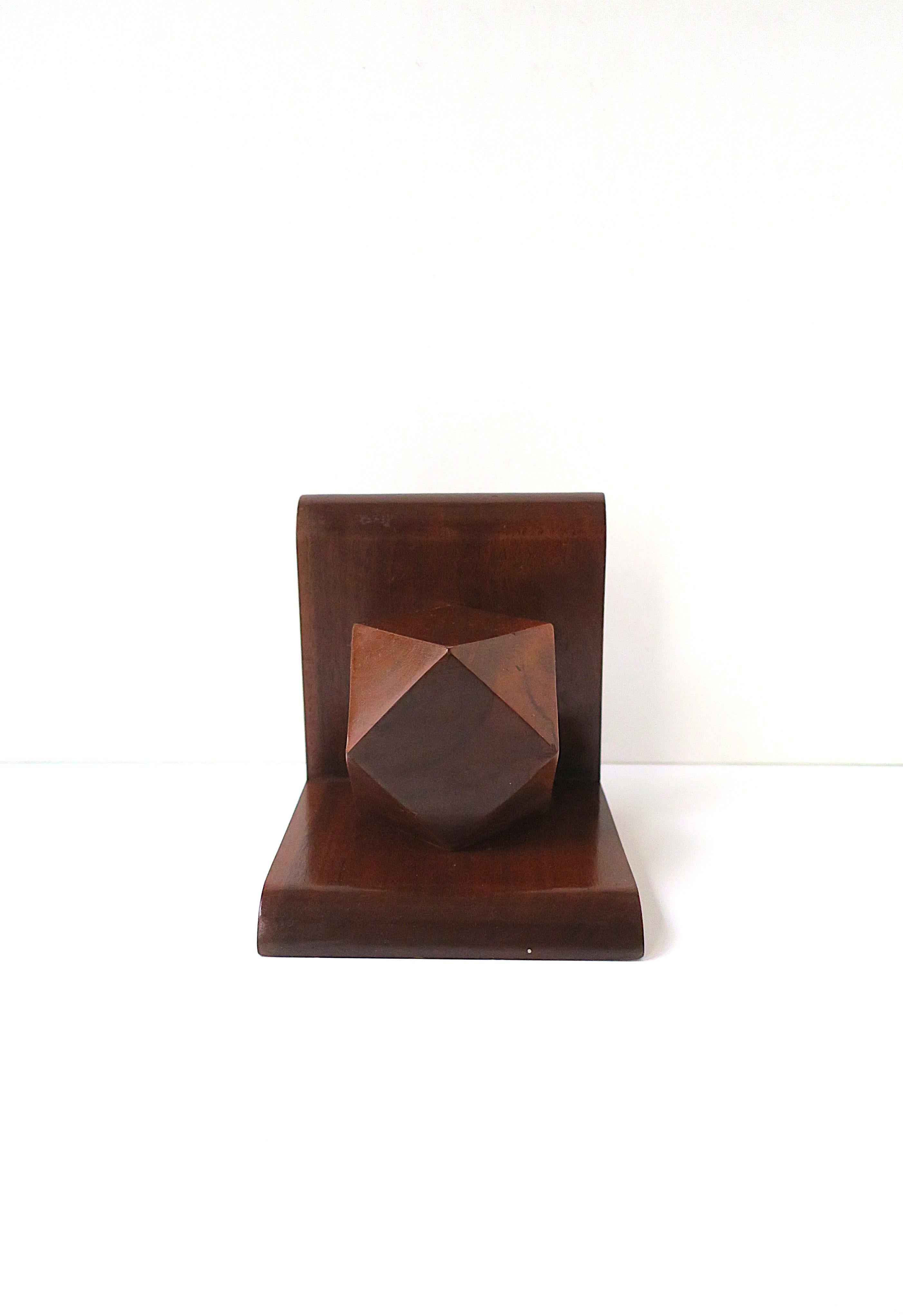 Art Deco Wood Buchstütze im Zustand „Gut“ im Angebot in New York, NY