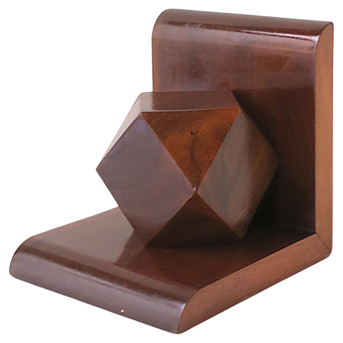 Art Deco Wood Buchstütze
