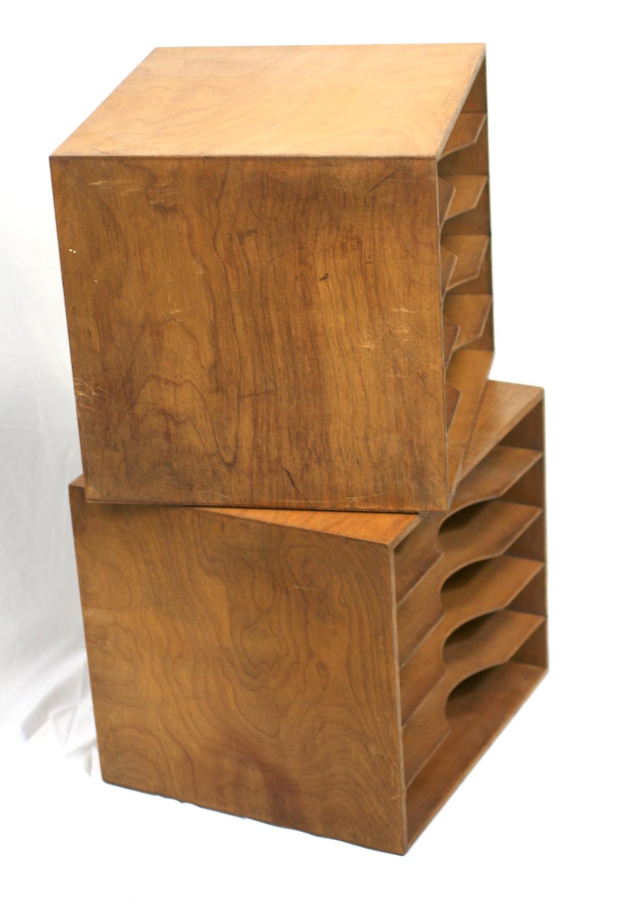 Art Deco Wood Filing Boxes 2